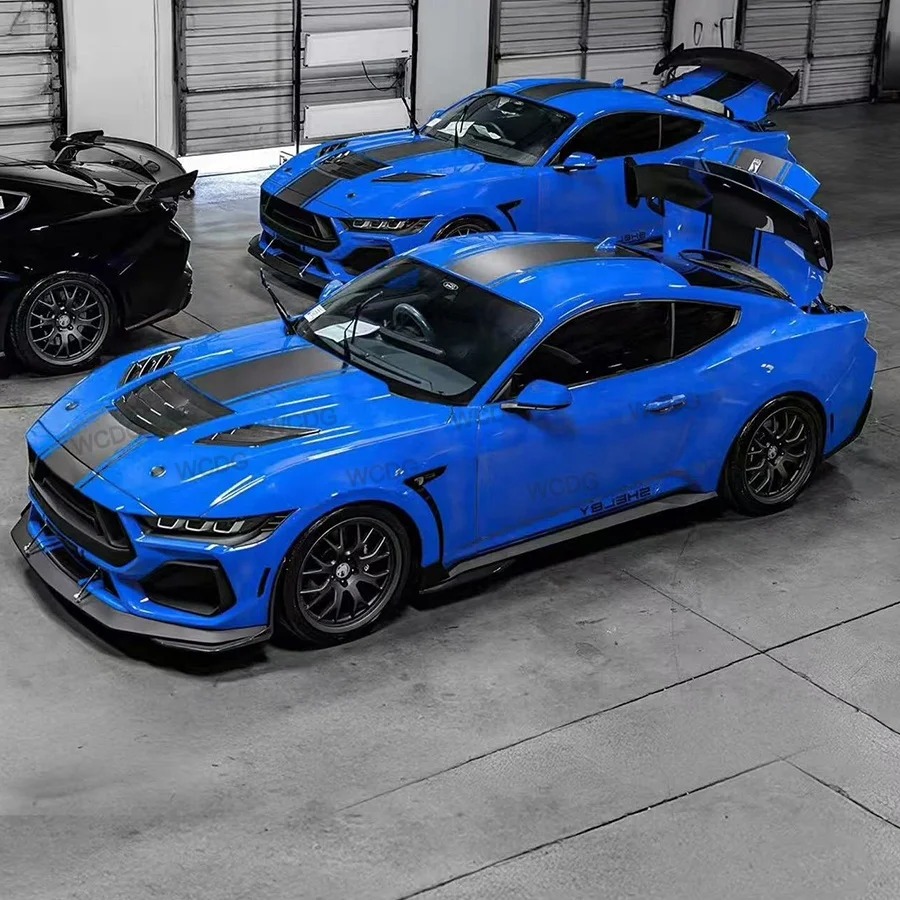 High Quality Carbon Fiber Front Hood for Mustang GTD 2024+Upgraded ST Style Front Bumper Hood Air Vented Cover Bodykit